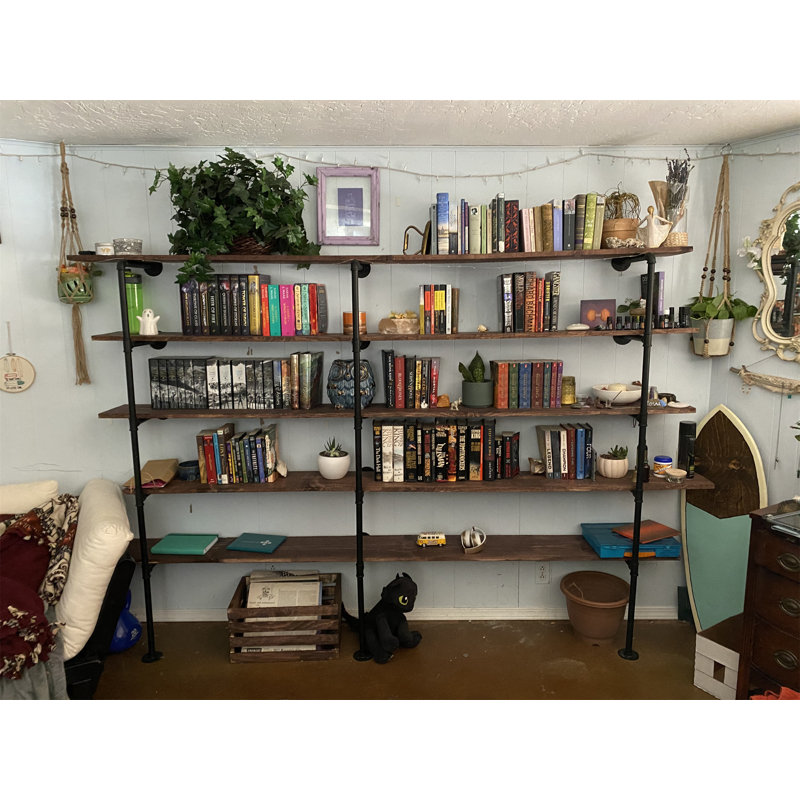 Industrial Copper Open Shelving organic Unit